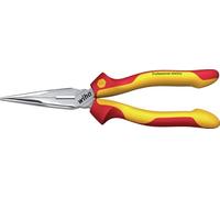 Wiha Z 05 0 06 Pince demi-ronde Professionnelle à tête droite isolée 200 mm avec Coupe-fils