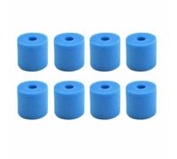 WIIYENA Cartouche en mousse filtrante pour piscine en éponge pour Intex pour piscine de type H réutilisable et lavable Filtres d'eau de piscine de maintenance et de remplacement 10,2x9 cm (8 pièces)