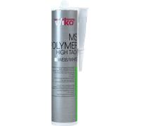 WIKO 101648 - Adhésif et mastic à base de polymère MS, 290 ml, blanc