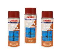Wilckens Lot de 3 sprays de protection contre la rouille et la corrosion - 400 ml - Brun rouge