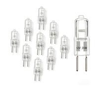 wilcractk 10 Ampoule Halogène G4 Ampoule Capsule 12V 35W Halogene Verre Clair Lumière Chaude 2800K Non Led Non Connectee Pour Hotte Aspirante Cuisine Salon Éclairage Intérieur
