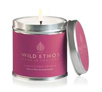 Wild Ethos Naturals Bougie en cire naturelle parfumée de qualité supérieure - Parfum de jardin chèvrefeuille - Coulée à la main au Royaume-Uni - Durée de combustion plus de 40 heures - Ingrédients