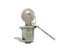 Wilhelm Kessler KG Cylindre à levier R22 pour boîtes aux lettres RENZ | argent | serrure à levier de remplacement pour boîte aux lettres | 25 mm | rotation de fermeture 90° | avec 2 clés