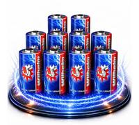 Wilhelm Lot de 10 piles au lithium CR123A 123 CR 3 V pour appareil photo