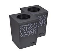Wiliv x Home Defense Piège à Moustiques & Moustiques Tigres Anti-Ponte - Lot de 2 Pièges Extérieurs - Technologie par Biomimétisme - Idéal Balcon, Terrasse & Petits Espaces