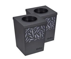 Wiliv x Home Defense Piège à Moustiques & Moustiques Tigres Anti-Ponte - Lot de 2 Pièges Extérieurs - Technologie par Biomimétisme - Idéal Balcon, Terrasse & Petits Espaces