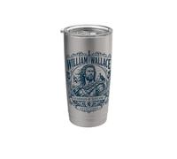 William de Wallace, gardien de l'Écosse, Castle Navy Print Gobelet isotherme en acier inoxydable double paroi