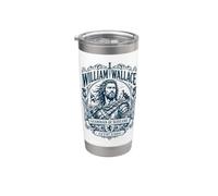 William de Wallace, gardien de l'Écosse, Castle Navy Print Gobelet isotherme en acier inoxydable double paroi