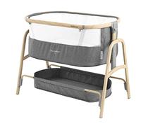 William Kent 1733 Lit bébé cododo Wesleep avec Matelas 2,5cm | Hauteur réglable 7 Niveaux | Fenêtre en Filet & Sangles de Fixations | Panier de Rangement | Sac de Transport Inclus