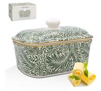 William Morris Beurrier en porcelaine fine Motif Larkspur