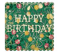 William Morris - Morris & Co. - Superbe design artistique complexe - Carte de vœux d'anniversaire - Intérieur vierge (fruit)