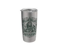 William of Wallace Guardian of Scotland Castle Impression verte Gobelet isotherme en acier inoxydable double paroi