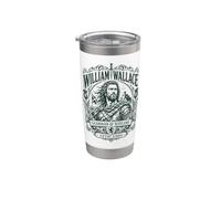 William of Wallace Guardian of Scotland Castle Impression verte Gobelet isotherme en acier inoxydable double paroi