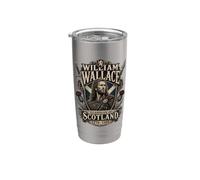 William Wallace Gardien de l'Écosse 1270-1305 Lion Gobelet isotherme en acier inoxydable double paroi