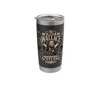 William Wallace Gardien de l'Écosse 1270-1305 Lion Gobelet isotherme en acier inoxydable double paroi