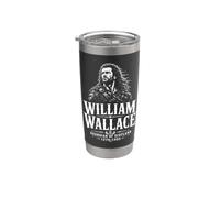 William Wallace Guardian of Scotland 1270-1305 Impression blanche Gobelet isotherme en acier inoxydable double paroi