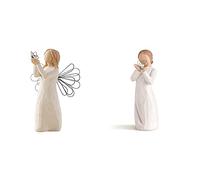 Willow Tree 26219 Figurine Ange de la Liberté & 27440 Figurine Beaucoup d'amour Figurine Multicolore 14 cm