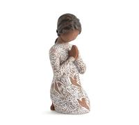 Willow Tree Figurine Prière de la Paix Peau et Cheveux Plus foncés