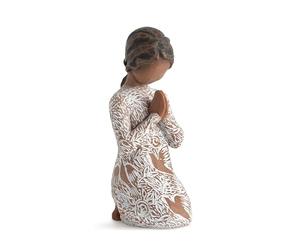 Willow Tree Figurine Prière de la Paix Peau et Cheveux Plus foncés