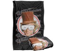 Willy Wonka and The Chocolate Factory Wonkavision Plaid Ultra Doux au Toucher Soyeux - 91 x 147 cm