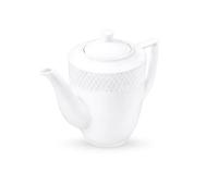 Wilmax - Cafetière et théière Royal - En porcelaine - Service à thé de haute qualité - Lavable au lave-vaisselle - Idéal en set - Coffret cadeau - Blanc - 750 ml