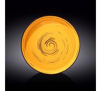 Wilmax WL-669420/A Assiette ronde en porcelaine Jaune Diamètre 28 cm
