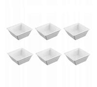Wilmax WL-992387/A Assiette carrée en Porcelaine Blanc 11 cm x 11 cm x 250 ML