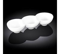 Wilmax WL-992601/A Plat divisé en porcelaine Blanc 26 cm