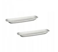 Wilmax WL-992643/A Plat de service long en porcelaine Blanc 28 cm