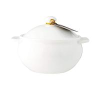 Wilmax WL-997021/1C Plat à gratin en porcelaine avec poignée Blanc 20,5 cm Hauteur 5 cm Capacité 650 ml