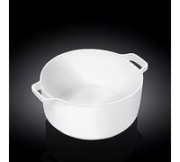 Wilmax WL-997034/A Plat à gratin en porcelaine avec poignée Blanc 15,5 cm Hauteur 6,5 cm Capacité 510 mL