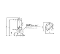 Wilo Wilo Pompe immergée pour eaux usées Rexa PRO-C06-344A/21T025X540/O, 2,5 kW, DN65/80 Quantité:1