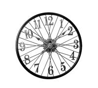 WILsem Horloge murale créative en forme de roue de vélo en métal vintage grand salon horloges à suspendre montre intérieur moderne décoration d'intérieur horologe