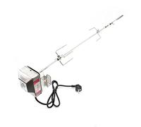 Wiltec 2x Fourche viande Broche BBQ 97cm 230V Acier fin Broches Grillade Rôtisserie Barbecue Accessoire cuisine Légumes