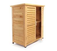 Wiltec Abri de jardin - 870 x 465 x 916 mm - en bois d’Épicéa - avec 2 portes - Cabane Remise pour rangement outils pour Jardin, Ter