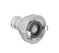 Wiltec Accouplement Storz D/25 mm - 62 x 55 x 55 mm - en Aluminium - avec long Manchon rotatif 120° - Raccord pour Tuyaux pompier Irrigation Arrosage Lance incendie