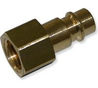 Wiltec Adaptateur aérographe – 12,91 mm (1/4") filetage Femelle – avec Raccord rapide 12 mm – Raccord air comprimé pour systèmes Airbrush