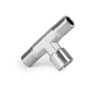 Wiltec Adaptateur aérographe - Distributeur 2 voies - 2 x 9,51 mm (1/8") Filetage mâle et 1 x 9,51 mm (1/8") Femelle - Connecteur pour Tuyau à air - Accessoires Airbrush