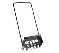 Wiltec Aérateur de Gazon rotatif 5 pointes Noir Profondeur 2,5 pouces 44 x 20,3 x 100 cm 6,3 kg Lestage 15,8kg max. largeur de travail 16" Rouleau de jardin Outillage manuel jardin Perforateur pelouse