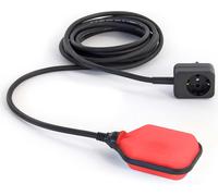 Wiltec Aqua Stop Interrupteur à flotteur - avec Câble et Fiche de 5 m - pour Protection contre pompage à vide - Accessoires de Bassin Étang Jardinage