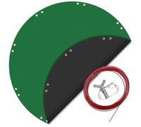 Wiltec Bâche de Piscine Ronde, Ø 520 cm, Couverture de Piscine 2 en 1 en PE résistant aux UV, pour été et Hiver