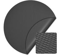 Wiltec Bâche solaire pour piscine Ø 3,6 m, noire, chauffage de piscine en film PE de 120 µ d’épaisseur, couverture de piscine bâche
