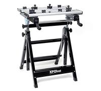 Wiltec Banc mobile jusqu’à 100 kg Établi pliable à Hauteur réglable 77-107cm Inclinaison réglable