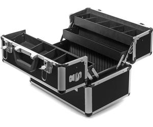 Wiltec Boîte à outils – 45 x 32 x 22,5 cm – Mallette universelle polyvalente – en ABS, PP, Acier et Aluminium – Porte-outils avec Poignée de transport – Garage Atelier