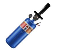 WilTec Booster de pneus 7 L 8 Bars Max. Gonfleur Pneus Voiture Canon à air Outil à air comprimé Compresseur Montage Gonfleur de Pneu Outil pneumatique Garage Auto Motocycle Gonflage Roue