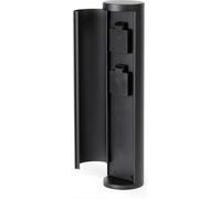 Wiltec Borne de jardin avec 2 Prises de courant – pour l’extérieur – en Aluminium – IP44 – Éclairage d’extérieur Pilier Potelet extérieur avec prise