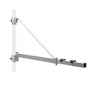 Wiltec Bras pivotant palan support - 1100 x 45 x 600 mm - charge max. 600 kg - portée de 1100 mm - Fixation murale orientable pour treuil câble Accessoire levage Potence