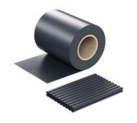 WilTec Brise-Vue en Rouleau - Anthracite - 35 m x 19 cm - en PVC 650 g/m² - avec 20 Clips - Protection visuelle Pare-Vue extérieur pour Clôture Jardin Terrasse