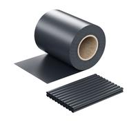 Wiltec Brise-vue en rouleau - anthracite - 35 m x 19 cm - en PVC 650 g/m² - avec 20 clips - Protection visuelle Pare-vue extérieur p
