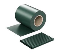 Wiltec Brise-Vue en Rouleau - Vert - 35 m x 19 cm - en PVC 650 g/m² - avec 20 Clips - Protection visuelle Pare-Vue extérieur pour Clôture Jardin Terrasse
